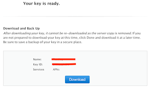 Unable To Download Apple Developer Keys After Initial Creation Stack Overflow