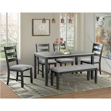 Free shipping in selected areas, shipping to continental usa only. Shop Picket House Furnishings Kona Gray 6pc Dining Set Table Four Chairs Bench On Sale F Solid Wood Dining Set Picket House Furnishings Dining Room Sets