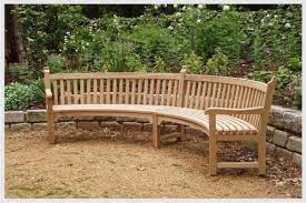 Andrew Crace Wooden Outdoor Garden Benches Audley Curved Seat Curved Outdoor Benches Outdoor Furniture Australia Outdoor Garden Bench