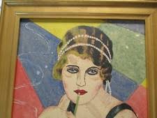 Art Deco Watercolor Painting Art Paintings for sale