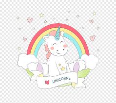 My girls can't stop talking about princesses riding unicorns jumping over rainbows. Unicorn Rainbow Euclidean Color Unicorn Unicorn Illustration Text Vertebrate Png Pngegg