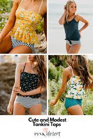 2019 Modest Swim Tankini Swimsuits For Women Modest Swimwear Swimwear Fashion