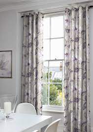 Manor Montague Chic Floral Curtains In Lilac And Beige For A Romantic Look In A Room Made From 100 Cott Made To Measure Curtains Home Decor Floral Curtains