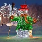 Snowman Motif Lights Snow LED Lighting Christmas Decorations Santa Decors  Street Mall Landscaping