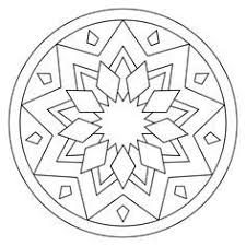 Free mandalas coloring page to print and color, for kids. Easy Mandala Coloring For Kids Drawing With Crayons