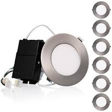 Torchstar Torchstar Premium 10 5w 4 Inch Ultra Thin Led Recessed Light With J Box 5000k Daylight Dimmable Slim Panel Downlight