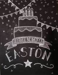 Birthday Chalkart Birthday Chalkboard Art Chalkboard Wall Art Happy Birthday Chalkboard