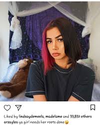 Black And Blue Split Dye Short Hair Pin By Emma Jensen On Arzaylea Split Dyed Hair Pink Hair Dye Hair Streaks