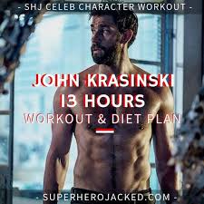 John krasinski has made the move from paper salesman to cia spy and he has built the body to match. John Krasinski Workout Routine And Diet Plan Updated Celebrity Workout Routine John Krasinski Workout Celebrity Workout