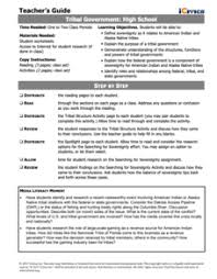 The gesture interface part 1 b: Tribal Government Lesson Plans Worksheets Reviewed By Teachers