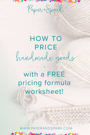 How to price your art on etsy. Etsy Pricing Formula How To Price For Handmade Paper Spark