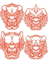 Foo Dog Tattoo Design