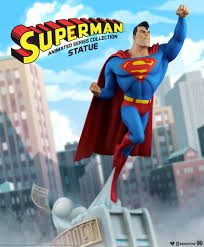 The best gifs for superman justice league cartoon. Superman Statue Animated Series Collection Sideshow Collectibles