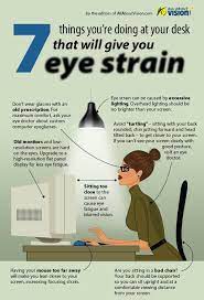To Be Comfortable Visually Make Sure You Don T Have These 7 Bad Habits When You Are Using The Computer Or Hand Held Electroni Eye Strain Eye Vitamins Eye Care