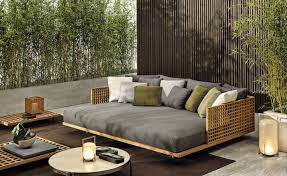 Minotti Dedece Outdoor Living Rooms Outdoor Patio Furniture Outdoor Daybed
