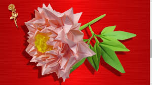 Origami Pivoine Fleur De Printemps Bazsarozsa