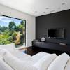 If you don't want to paint an entire room black, you can certainly test the waters with an accent wall, or keep the ceiling white. 1