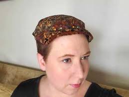 Unusual Black Feathered Fascinator 50s 60s Hat