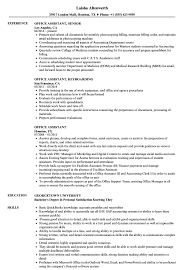 Office Assistant Resume Samples Velvet Jobs