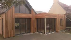 Renovation Et Extension Avec Bardage Red Cedar Lancieux 0 Bardage Red Cedar Bardage Maison Bretagne