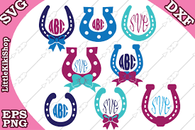 Download Horseshoe Monogram Svg Western Horse Svg Cut Files For Cricut By Littlekikishop Thehungryjpeg Com