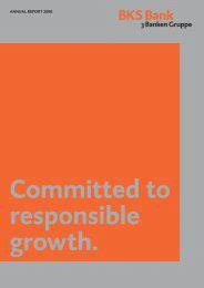 Ergebnisse für bank in weiz. Corporate Governance Report Bks Bank