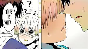 Uzaki and Sakurai's Lips finally met each other ~ manga kiss scene - YouTube