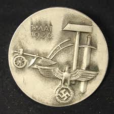 N066874 1934 jahrestag der nationalen erhebung day badge. Ww2 German Party Badge Tag Der Arbeit Labor Day 1936 Ww2 Militaria Scale Models Books Etc