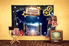 For a party activity, we created a homemade version of a photo booth. Hollywood Movie Theme Photography Backdrop And Studio Props Diy Kit Great As Dress Up And Awards Night Ceremony Photo Booth Background Vintage Costume Birthday Party Supplies And Event Decorations Buy Online At