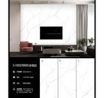 High Quality 1200X2700 Large Size Glazed Porcelain TV Background Decoration  Wall Tiles Laminam Slab