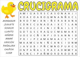 Imágenes a blanco y negro para que puedas imprimir las imágenes en papel de color. Crucigramas Juegos Para Baby Shower Para Imprimir Juegos De Baby Shower