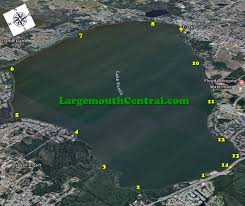 Lake Eustis Largemouth Bass Hot Spots