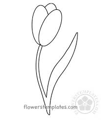 ← easter egg coloring page for kids. Stylized Tulip Flower Coloring Page Flowers Templates