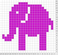Elephant Knitting Charts Cross Stitch Patterns Intarsia