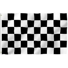 Black And White Checkered Flag Banner Black And White Checkered Flag Racing Banner Race Pennant Nascar Fans New 3x5 Ft Walmart Com Checkered Flag Vivid Colors Flag Banners