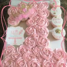 Birthday Cupcake Cake Ideas For Boys Found On Google From Pinterest Com First Birthday Cupcakes 1st Birthday Cupcakes Princess Birthday Cake