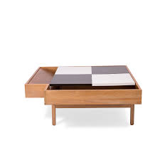 1960s john keal expanding walnut coffee table by brown saltman. John Keal Brown Saltman Checkered Top Walnut Coffee Table Red Modern Furniture