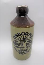 Ginger Beer Bottle: Old Fashioned Brown Ceramic Bottle Old 