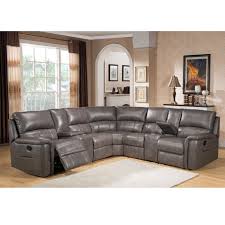 Cortez Premium Top Grain Gray Leather Reclining Sectional Sofa Leather Reclining Sectional Sectional Sofa With Recliner Grey Sectional Sofa