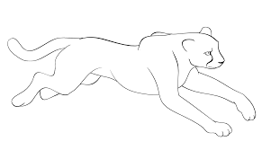 Here are the few easy steps that can help your kids to learn to draw a one easily. Cheetah Lineart By Bluem0ss On Deviantart