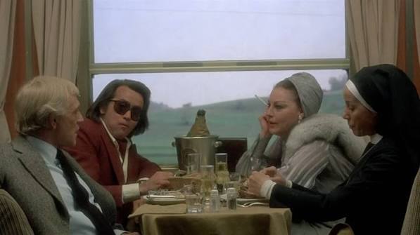 Ava Gardner and boytoy Martin Sheen looking fierce in the 1976 disaster  film ‘The Cassandra Crossing,’ costume design by Adriana Berselli. Also  seen in the clips are some of the all-star cast, Richard ...