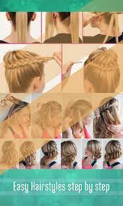 Pull a small section of your hair together from two sides and secure with a hair band. Hairstyle Tutorials For Girls Amazon De Apps Fur Android