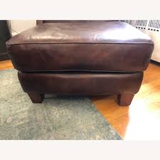Hours may change under current circumstances Thomasville Leather Ottoman Aptdeco