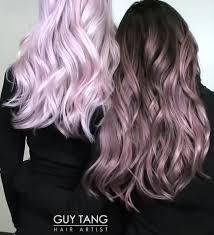 Lilac Toned Grey With Dark Root Lilac Hair Colored Hair Tips Hair Color Pink