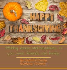 Happy Thanksgiving From Rockefeller Group Business