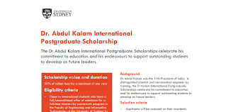 Apply online for any course at help university, malaysia.afterschool.my. University Of Sydney Dr Abdul Kalam International Postgraduate Scholarship 2017 Australia Armacad