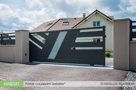 Portail Coulissant Motorisation Integree Satellite Portail Coulissant Porte Moderne Portail