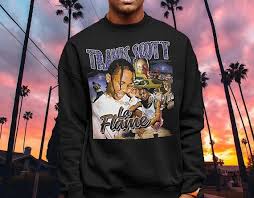 Travis Scott La Flame Unisex Heavy Blend Crewneck Sweatshirt Etsy