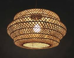 Double Lamp Shade Hand Woven From Bamboo Pendant Lamp One E27 Etsy Pendant Lights Chandeliers Diy Pendant Lamp Chandelier Ceiling Lights