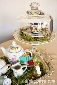 Budget Vintage Mad Hatter Tea Party Ideas Tea Party Centerpieces Tea Party Baby Shower Mad Hatter Tea Party